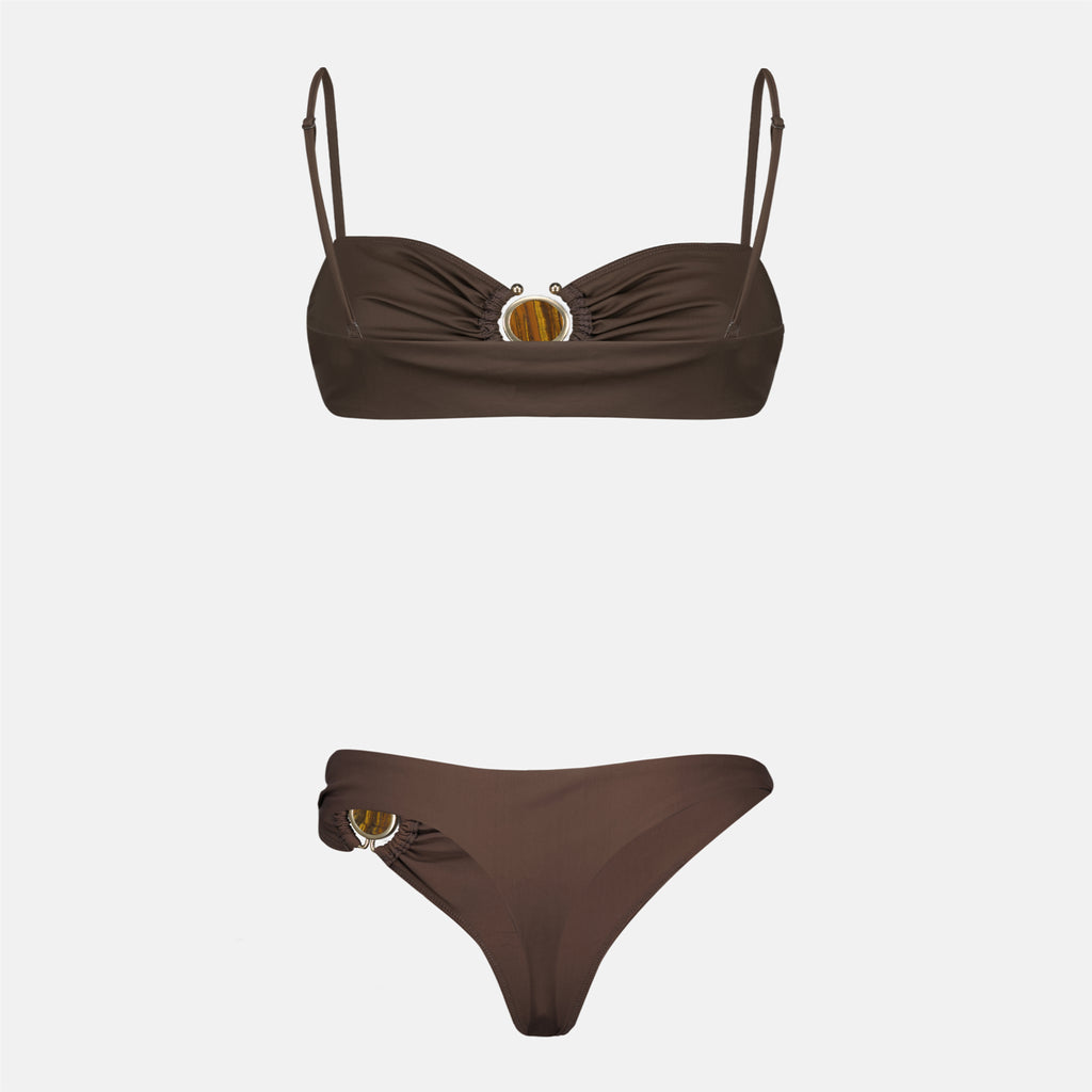 Image de l'article Bas de maillot Mineral Stone marron de la marque Christopher Esber pour Femme - Saison Printemps-Été 2026 - Vue détaillée_4