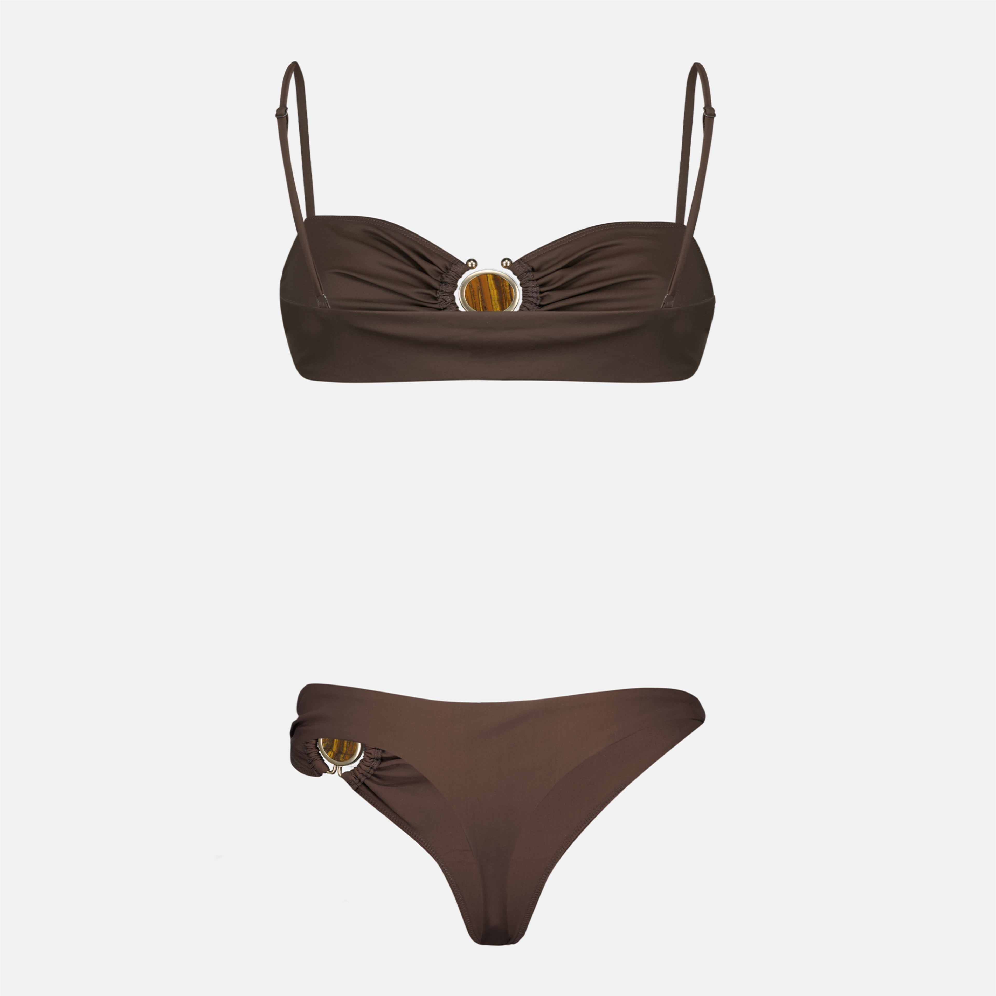 Image de l'article Bas de maillot Mineral Stone marron de la marque Christopher Esber pour Femme - Saison Printemps-Été 2026 - Vue détaillée_4