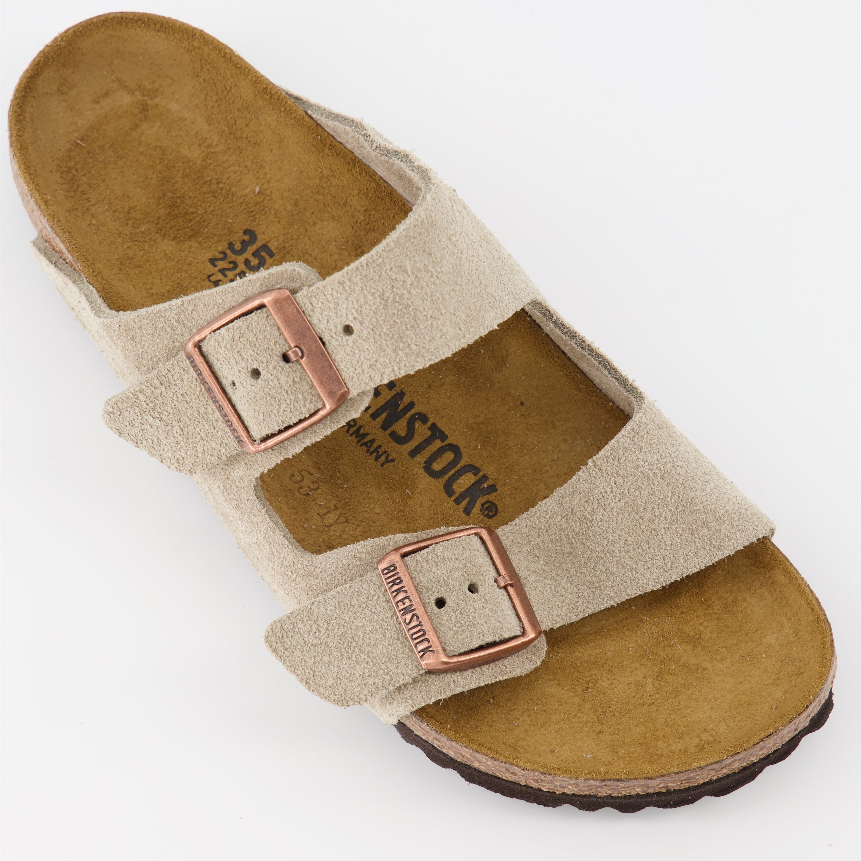 Chaussures ouvertes Sandales Arizona Birkenstock Marron Homme