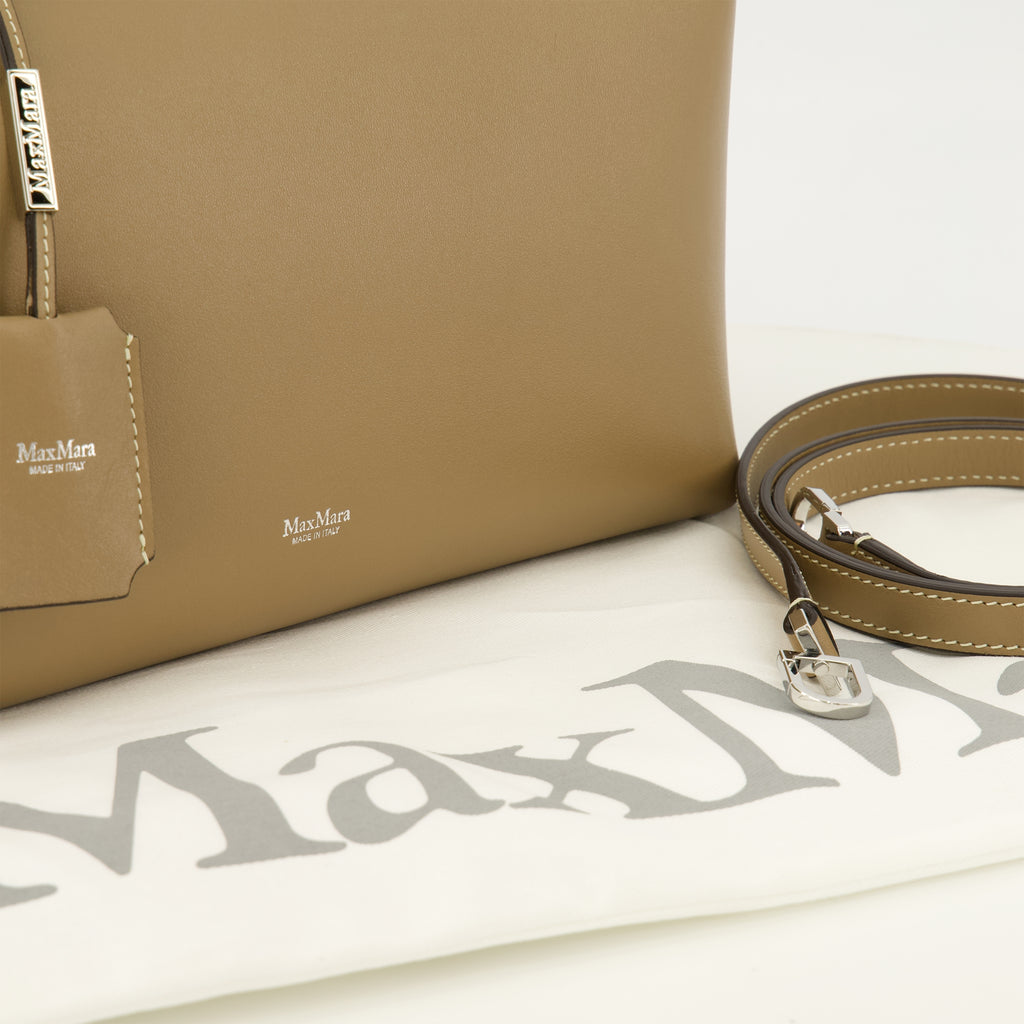 Sacs à main et épaule ミディアムベージュレザー ボストンバッグ Max Mara Beige Femme