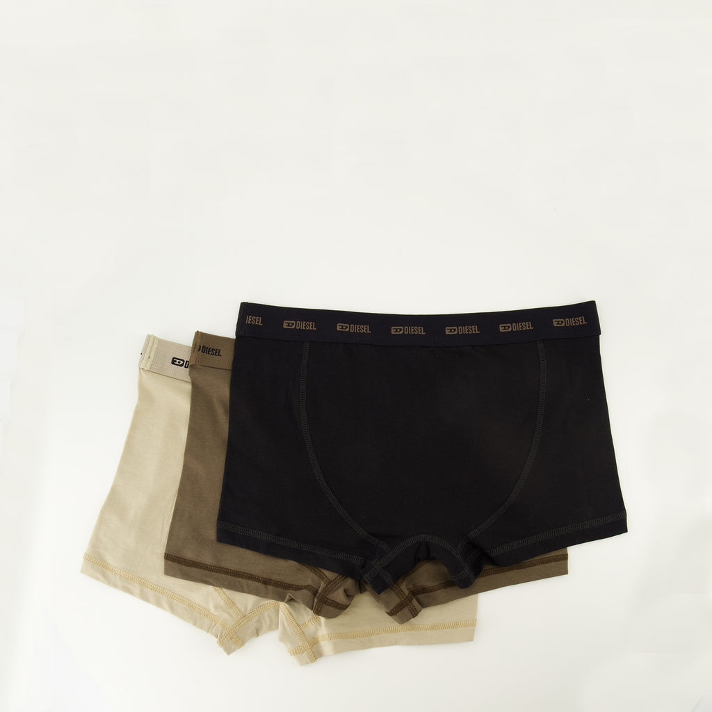 Sous-vêtements et homewear Conjunto de Boxer Kaki, Beige e Preto Diesel Kaki Homme