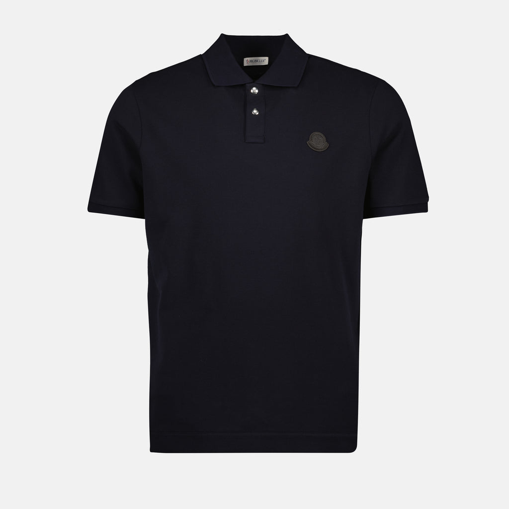 Polos Logo Polo Moncler Azul Escuro Homens