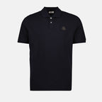 Polos Logo Polo Moncler Azul Escuro Homens