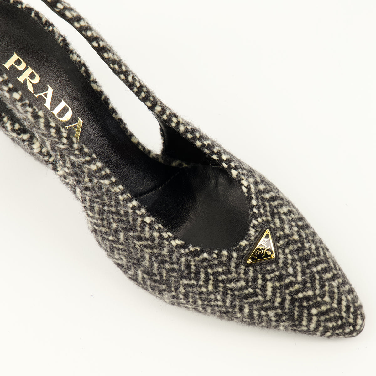 Escarpins Scarpe con tacco a Chevron Prada Gris Femme
