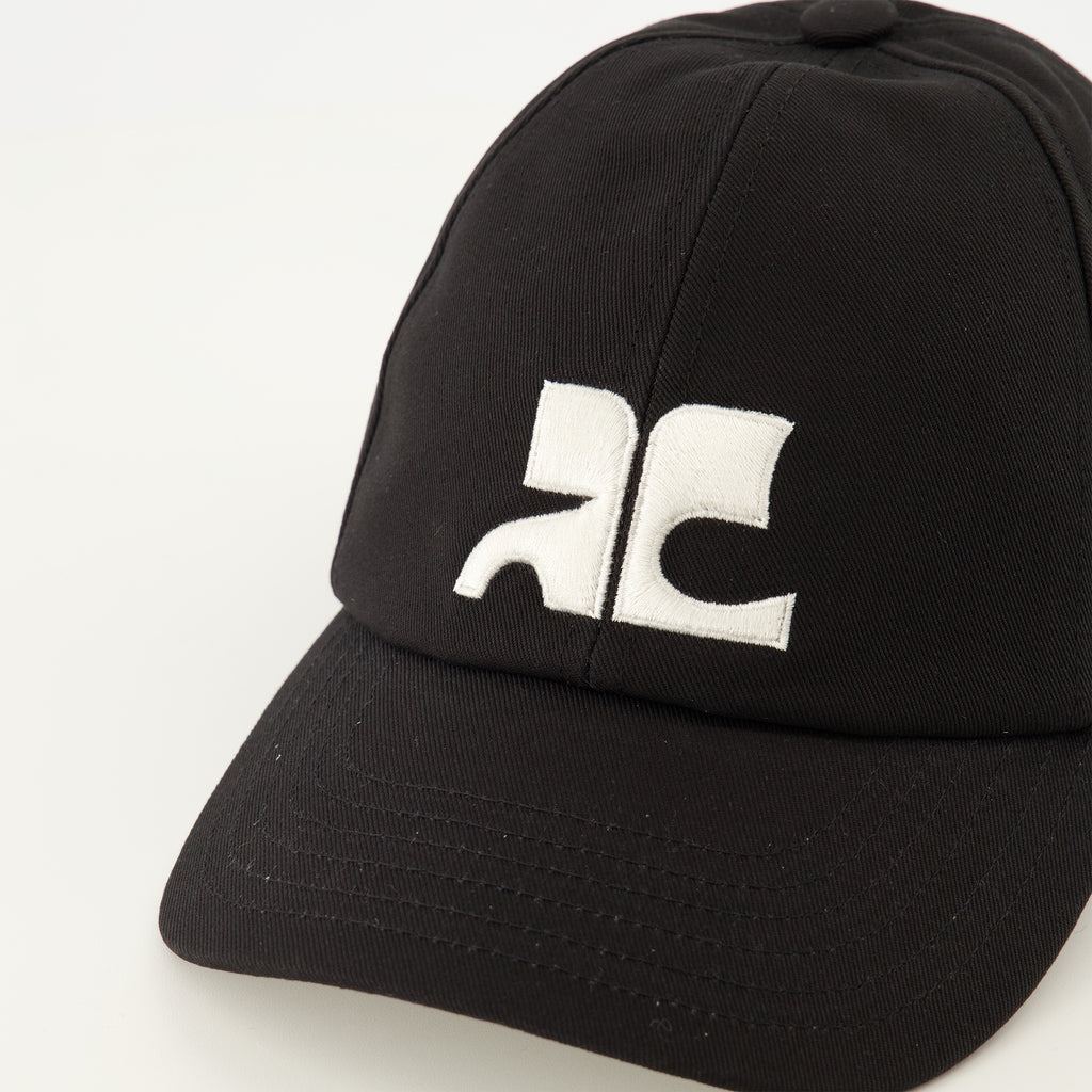 Chapeaux, casquettes et bonnets Cappello Nero Ricamato AC Courrèges Noir Femme