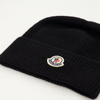 Chapéus, bonés e gorros Gorro de Lã e Cachemira Moncler Preto Homme