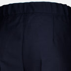 Pantalons Pantaloni Jersey Larga in Blu Navy Max Mara Bleu foncé Femme