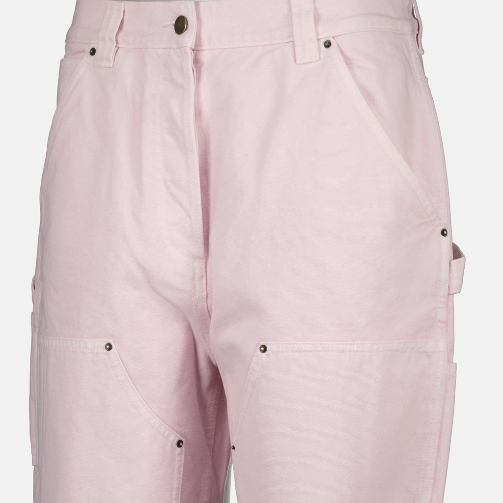 Immagine dei pantaloni cargo rosa del marchio Prada per Donna - Stagione Primavera-Estate 2026 - Vista Dettagliata_1