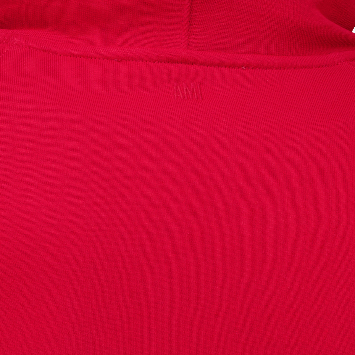Sweatshirts Red Embroidered Hoodie Ami PARIS Rouge Unisexe