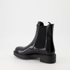 Ankle boots Patent Leather Ankle Boots Prada Black Femme