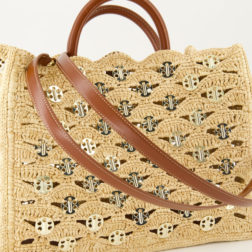 Sacs cabas Sac cabas Disc-Link Rabanne Beige Femme