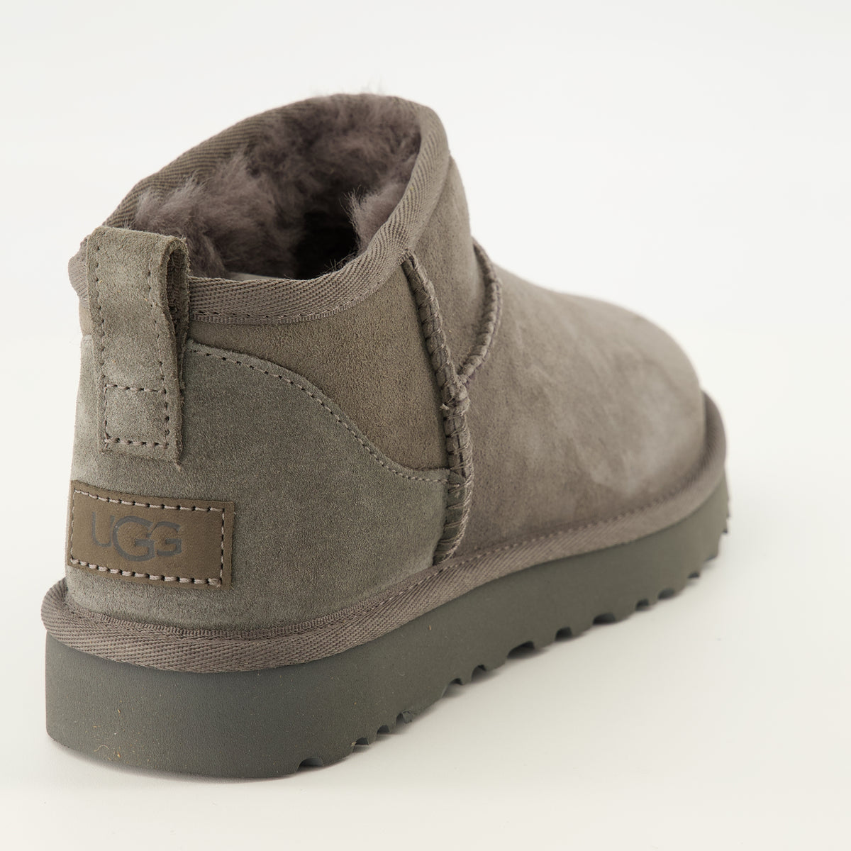 Bottines Classic Ultra Mini Grey Boots Ugg Gris Femme