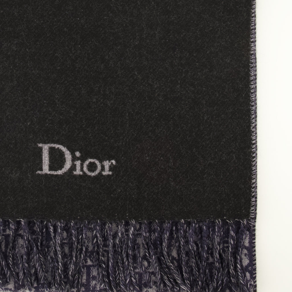 Écharpes, foulards et gants Écharpe double face Dior Oblique Dior Bleu foncé Homme