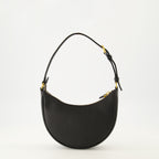 Sacs à main et épaule Mini Hobo Bag in Black Leather Valentino Garavani Noir Femme