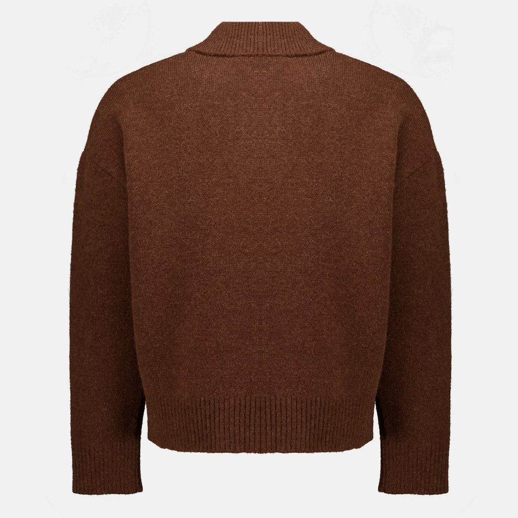 Polos Suéter de Alpaca Marrón Ami PARIS Marron Unisexe