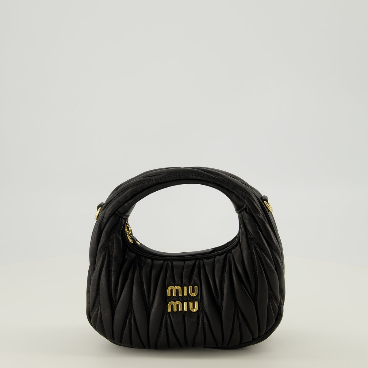 Sacs à main et épaule Mini sac Hobo Wander noir Miu Miu Noir Femme