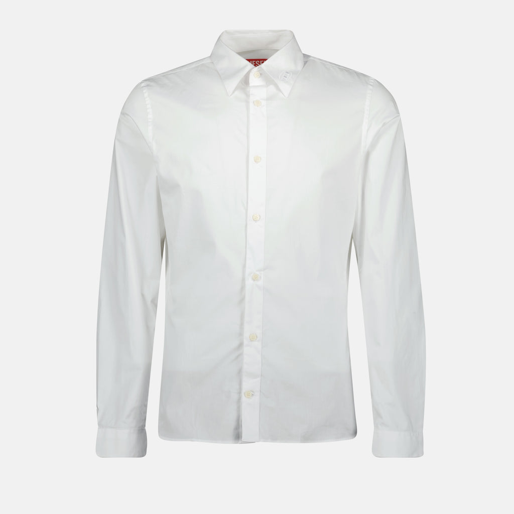 Chemises Chemise S-Fitty-A blanche Diesel Blanc Homme