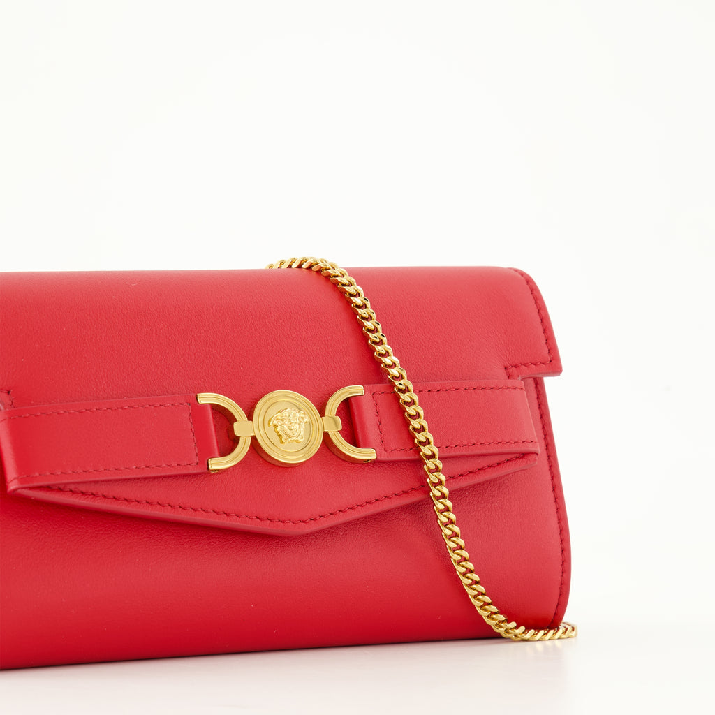 Pequeños artículos de cuero Pochette Medusa '95 Versace Rojo Femme