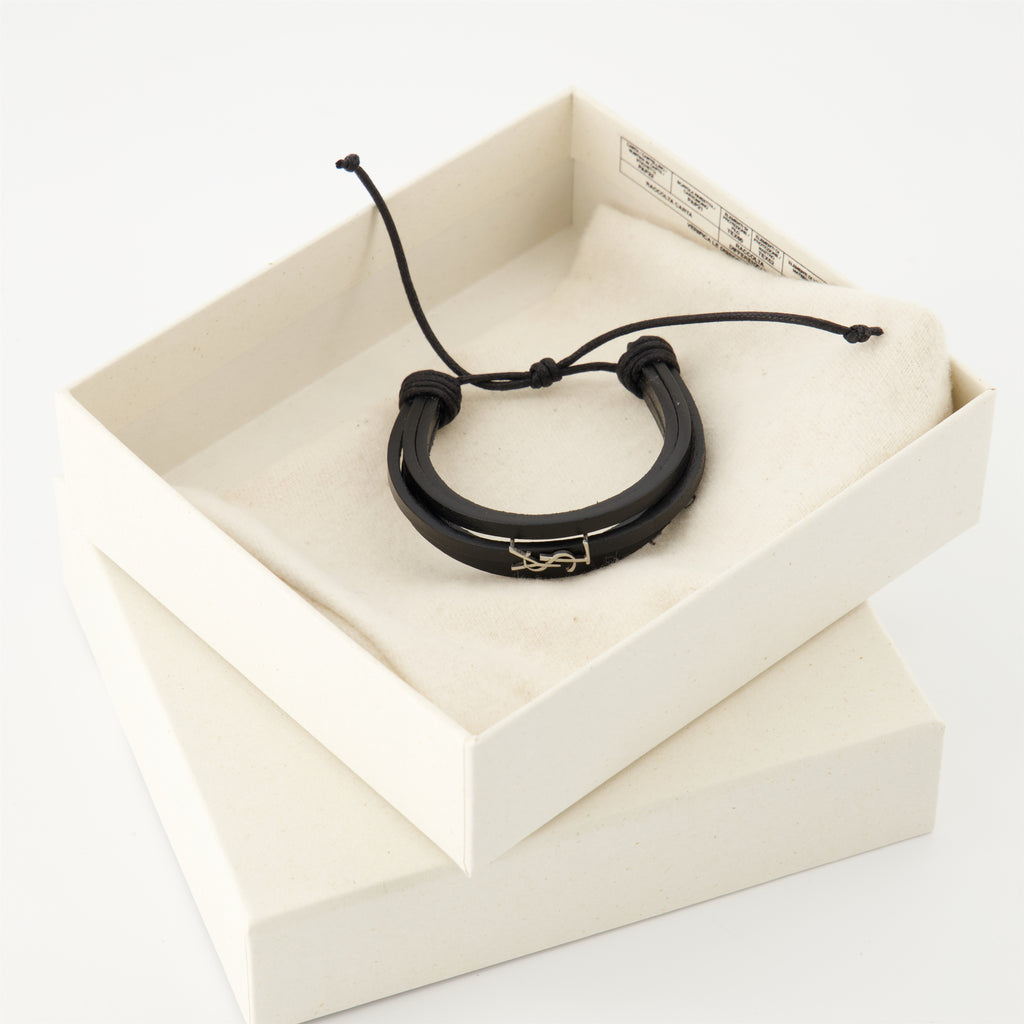 Joyería Pulsera Multitour Cassandre Saint Laurent Negro Femme