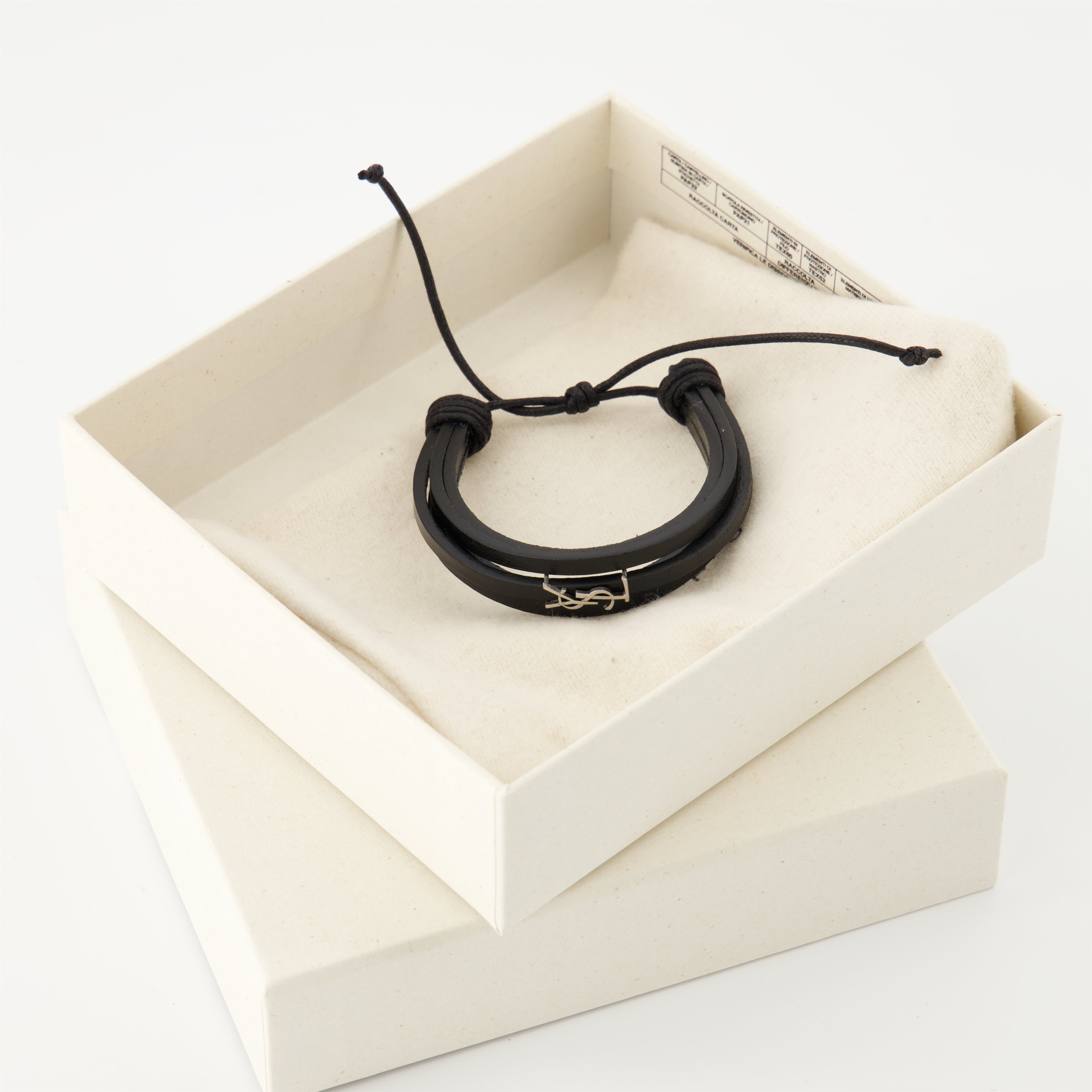 Joias Bracelete Multitour Cassandre Saint Laurent Preto Femme