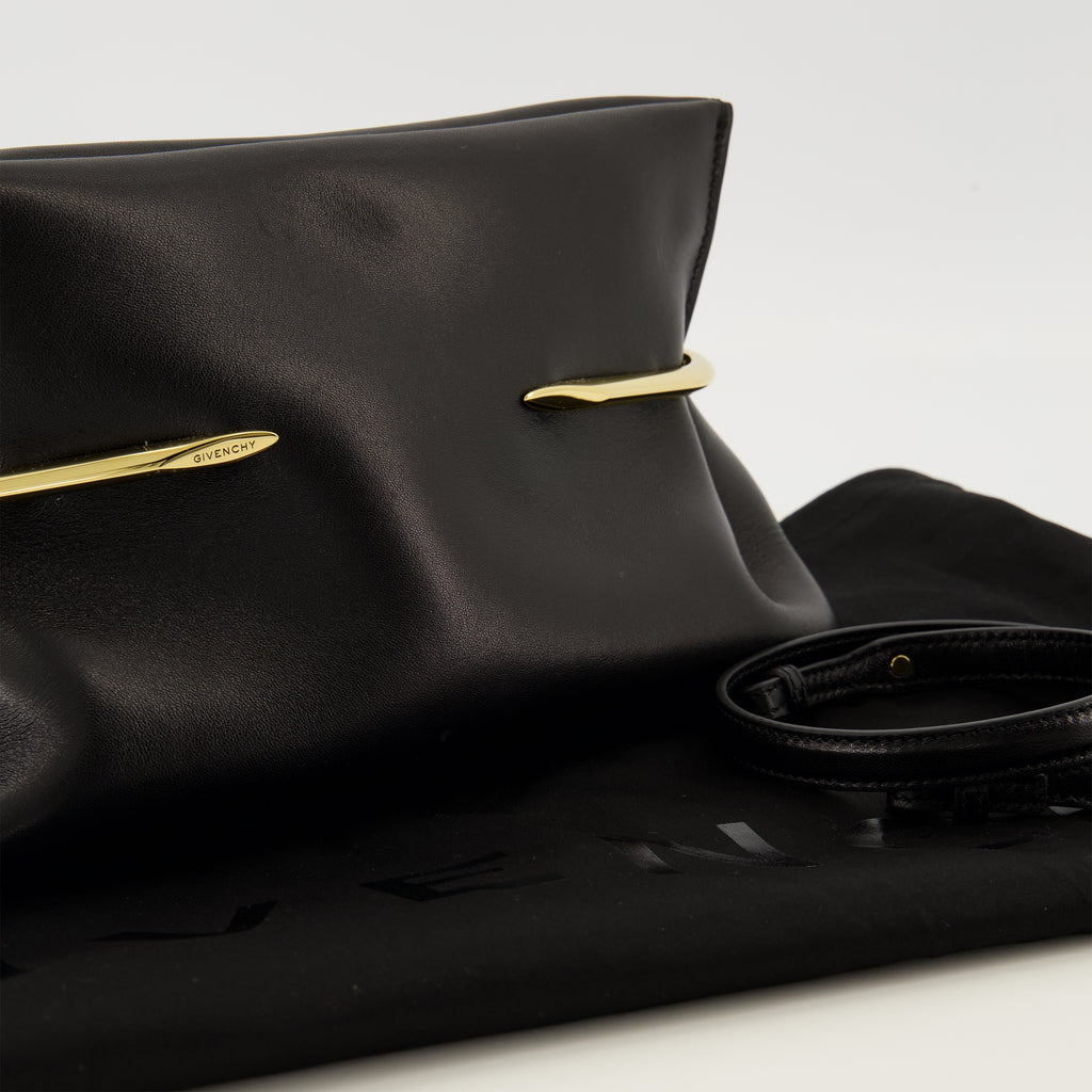 Pochettes Pochette Pinch en cuir nappa noir Givenchy Noir Femme