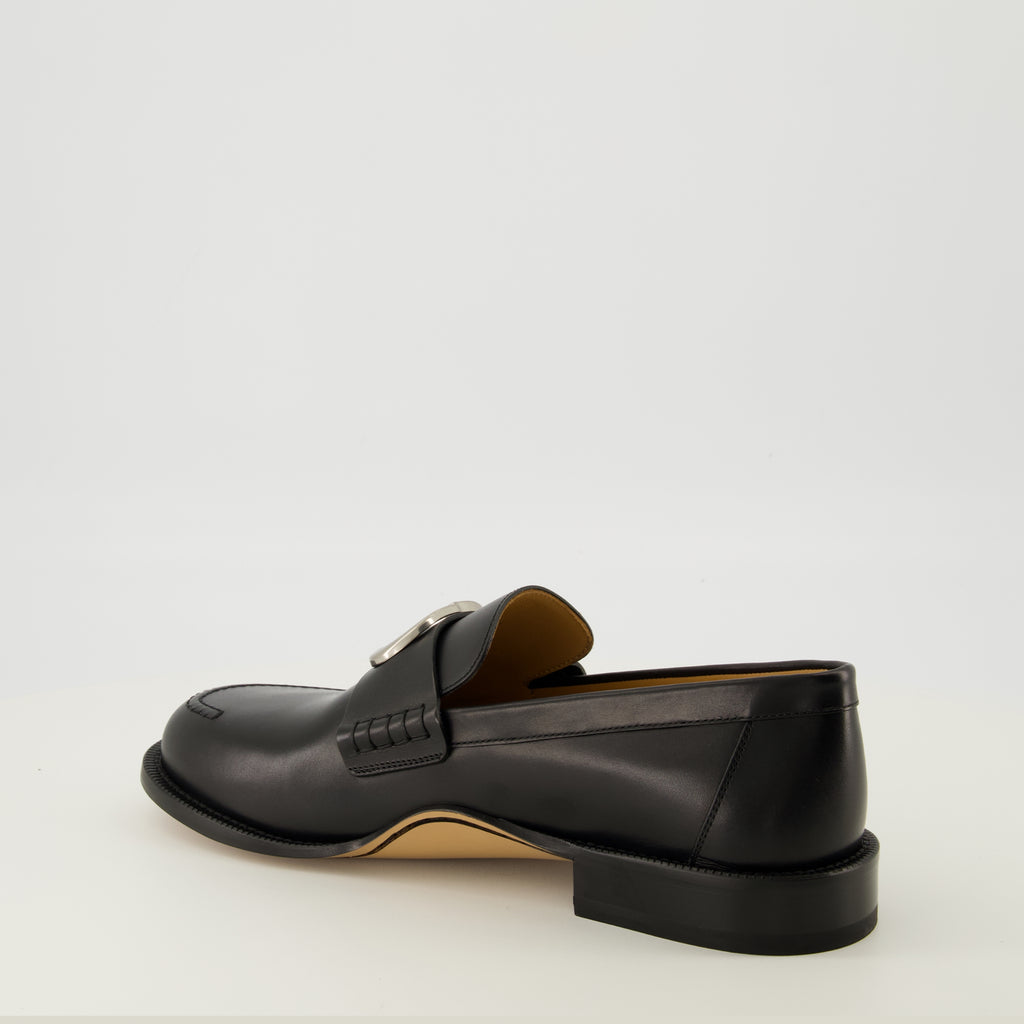 Image de l'article Moccassins Archie noir de la marque Dior pour Homme - Saison Printemps-Été 2026 - Vue trois quarts arrière droite