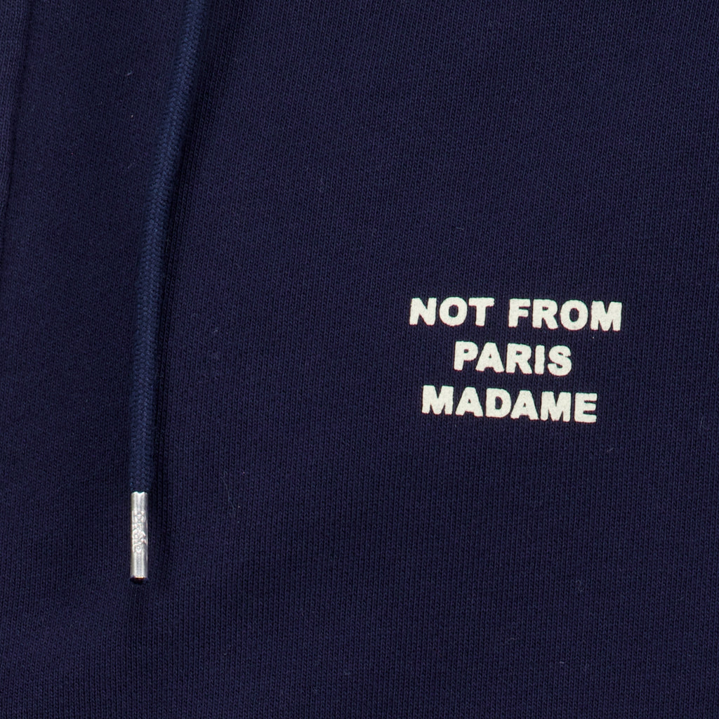Sweatshirts ネイビーブルー スローガン ジップ スウェットシャツ Drole De Monsieur Bleu foncé Homme