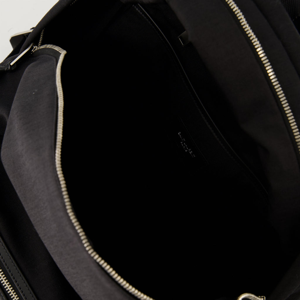 Sacs à dos City Black Backpack Saint Laurent Noir Homme