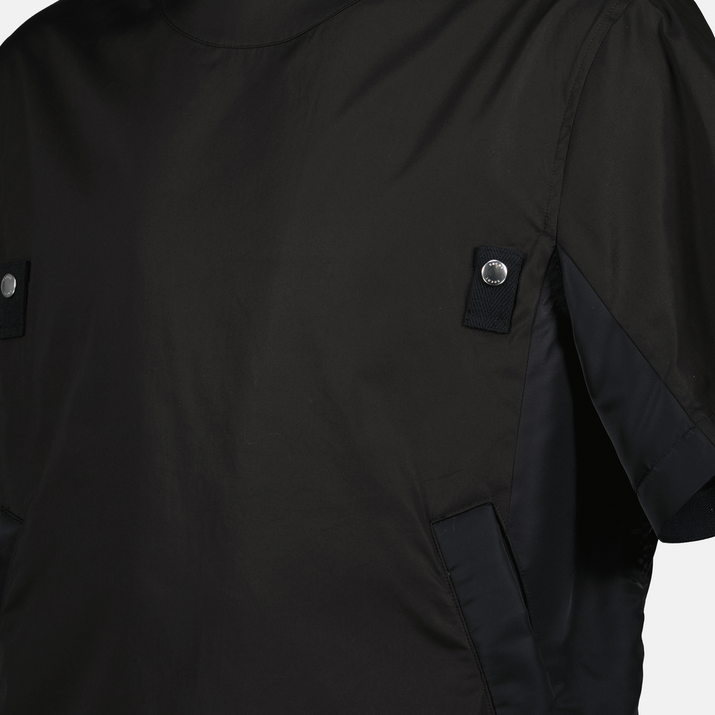 ニットウェア ジャージーTシャツ Sacai 黒 Homme