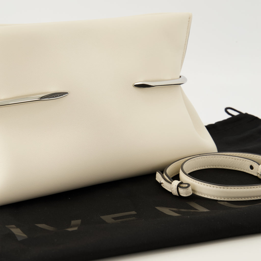 Pochettes Pochette Pinch en cuir nappa blanc Givenchy Blanc Femme