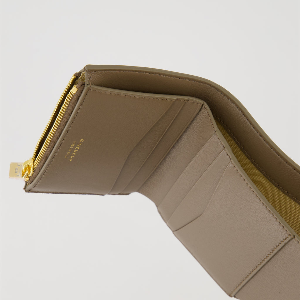 Kleine lederwaren Portefeuille 4G Givenchy Braun Femme