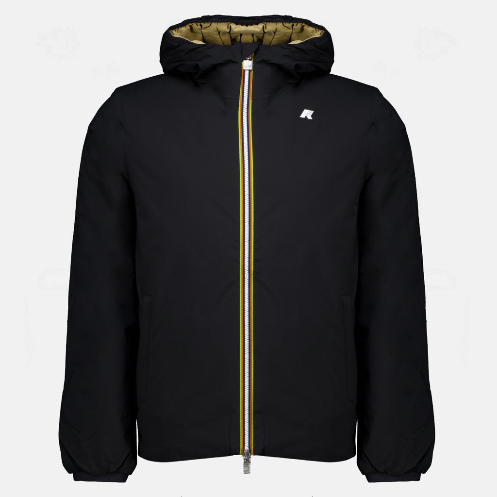 Vestes Jack St Warm Reversible Schwarze Jacke K-Way Noir Homme