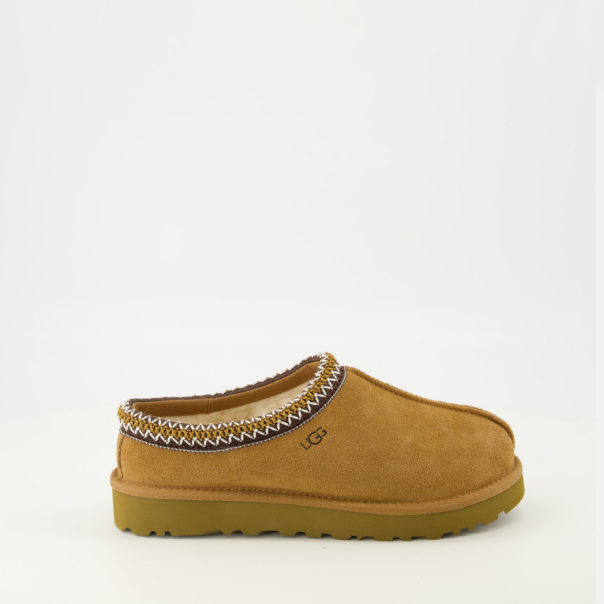 Imagen de las mules Tasman II marrones de Ugg para mujer - Temporada Otoño-Invierno 2025 - Vista lateral derecha