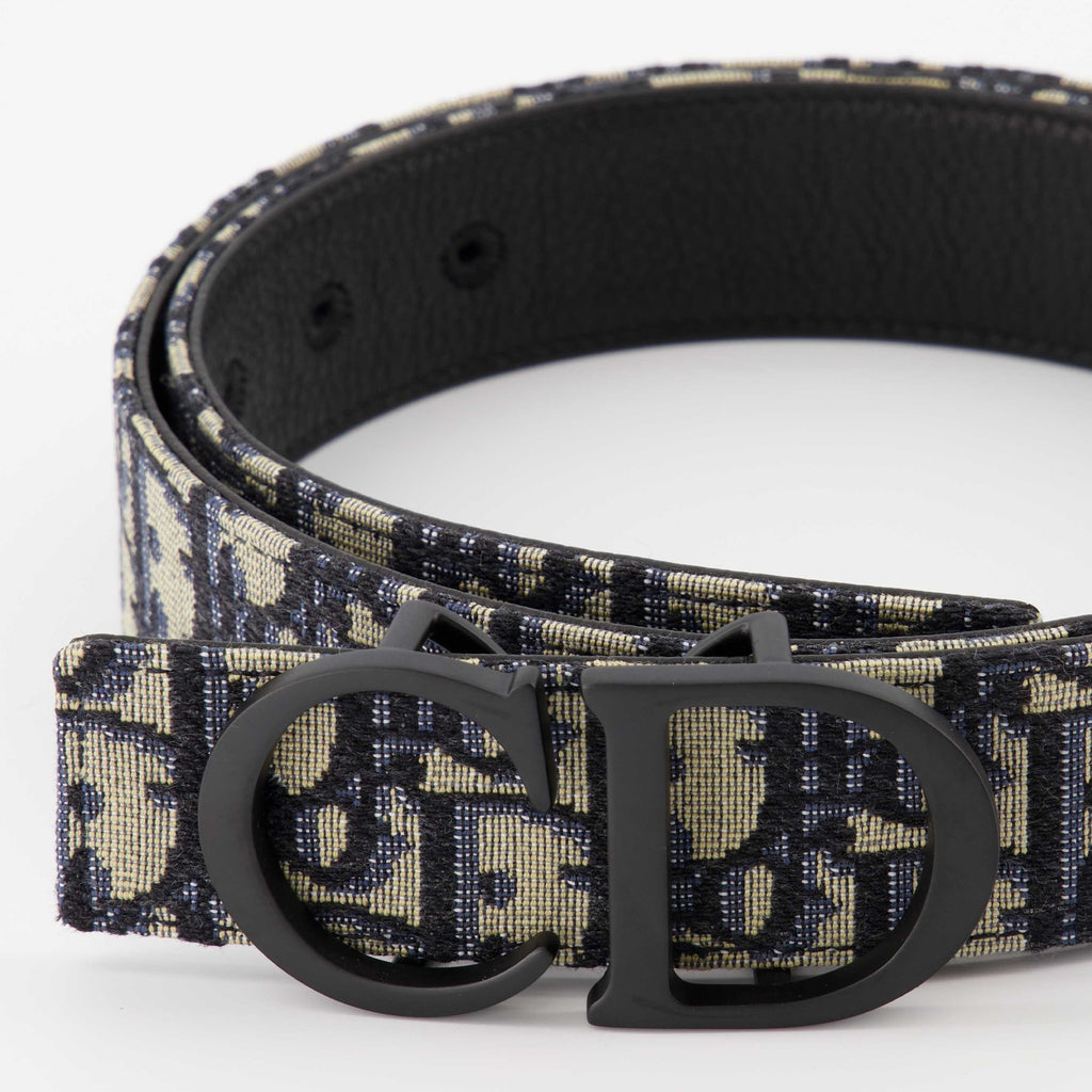 Cinture Ceinture Oblique réversible Dior Beige Homme