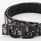 Cinture Ceinture Oblique réversible Dior Beige Homme