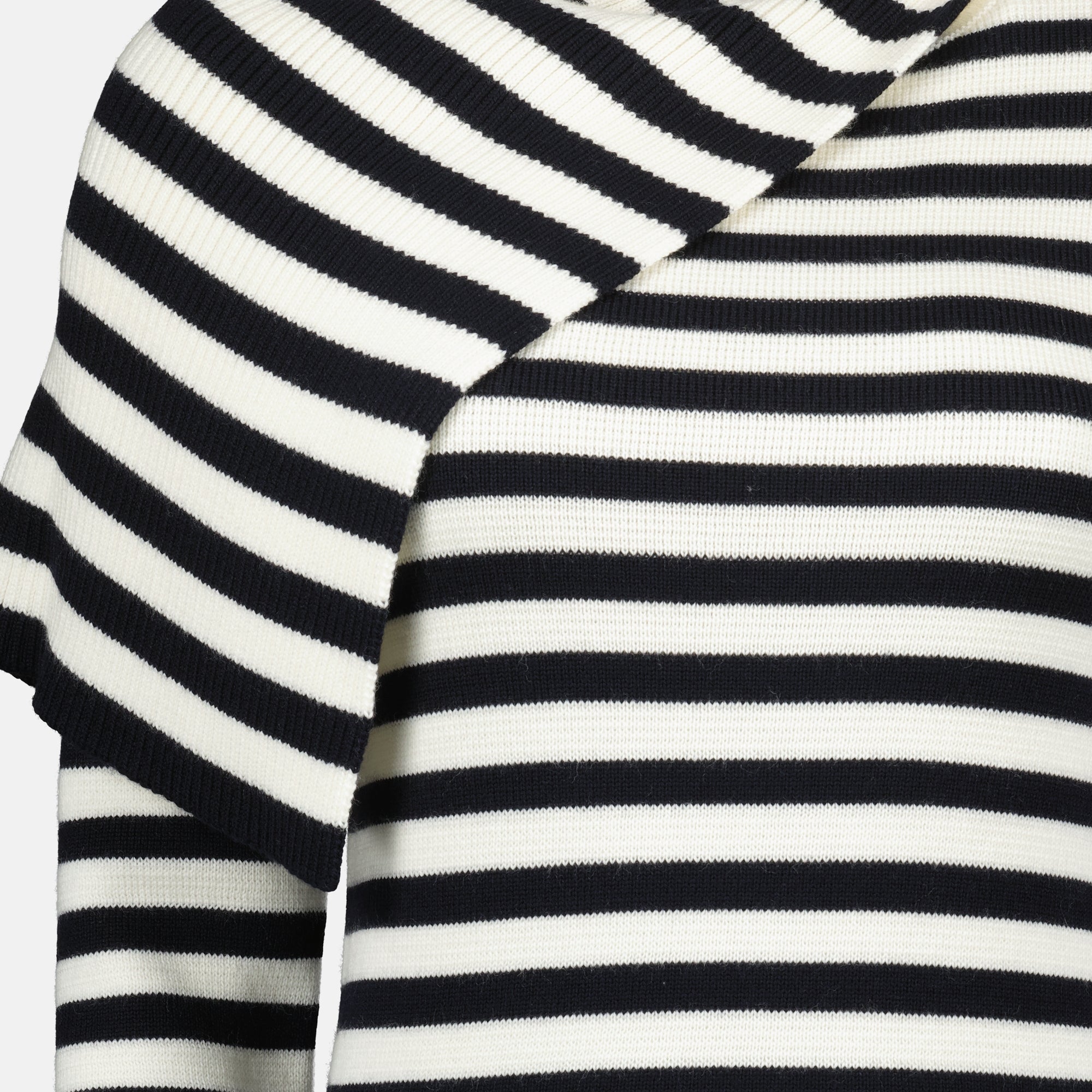 Image de l'article Pull marinière de la marque Rabanne pour Femme - Saison Automne-Hiver 2025 - Vue détaillée_6