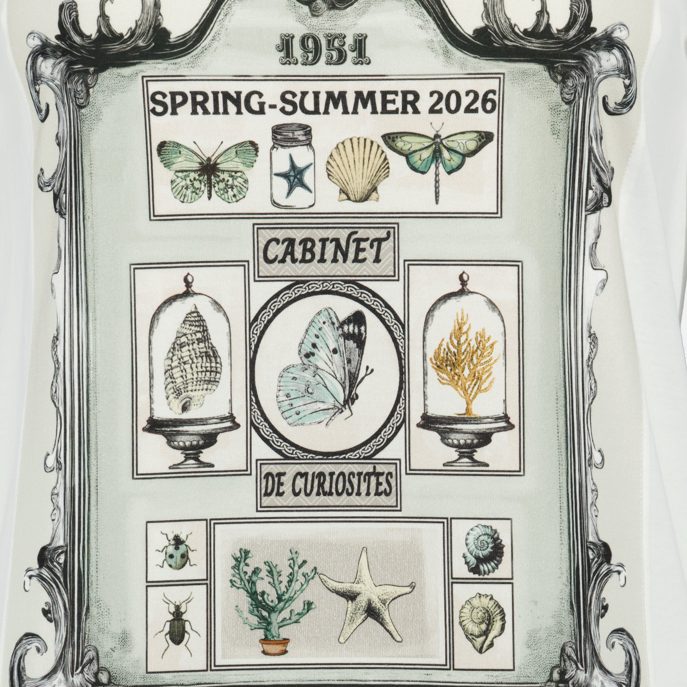 Immagine dell'articolo T-shirt in cotone bianco stampato di Max Mara per Donna - Collezione Primavera-Estate 2026 - Vista dettagliata_2