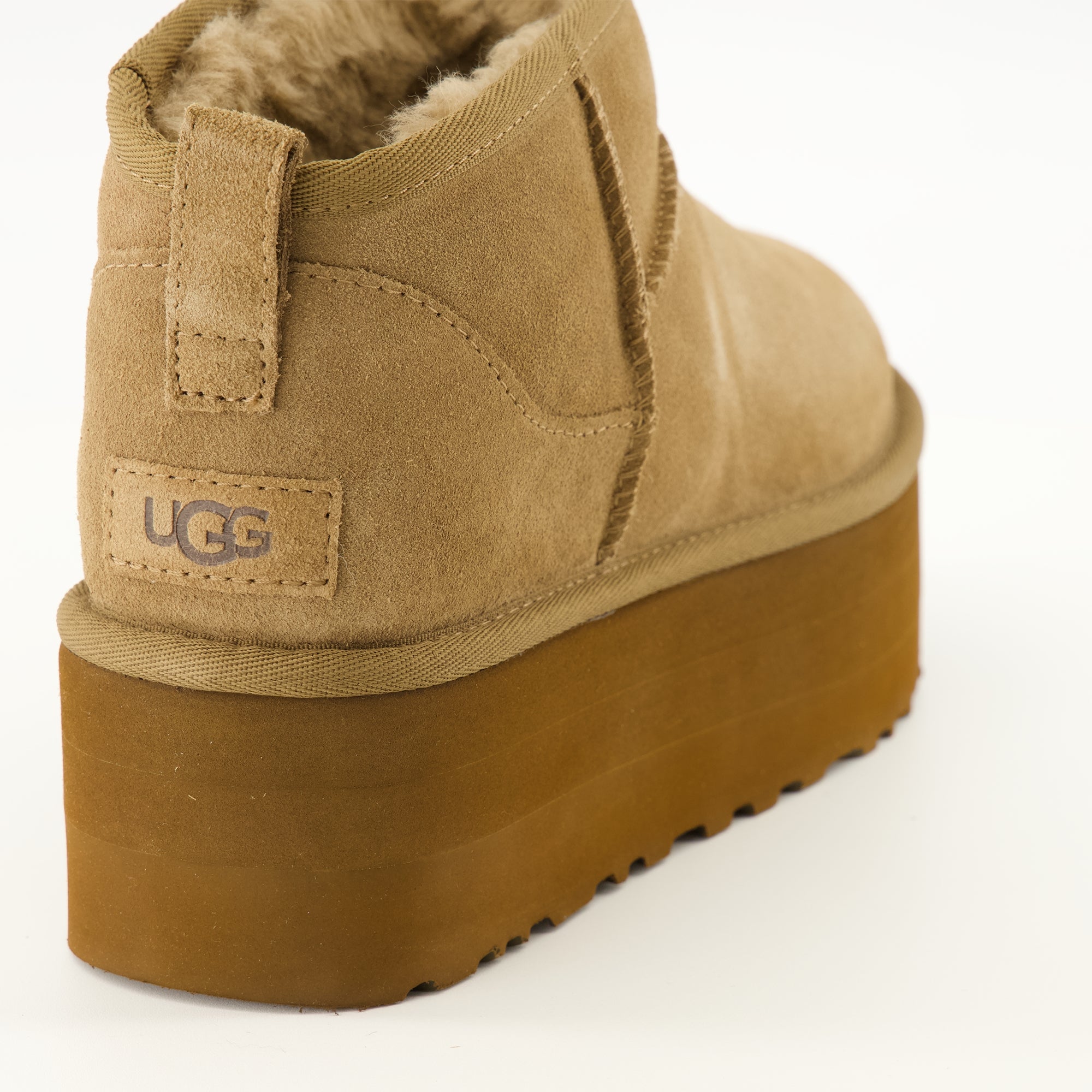Bottines Brown Classic Ultra Mini Platform Ankle Boots Ugg Marron Femme