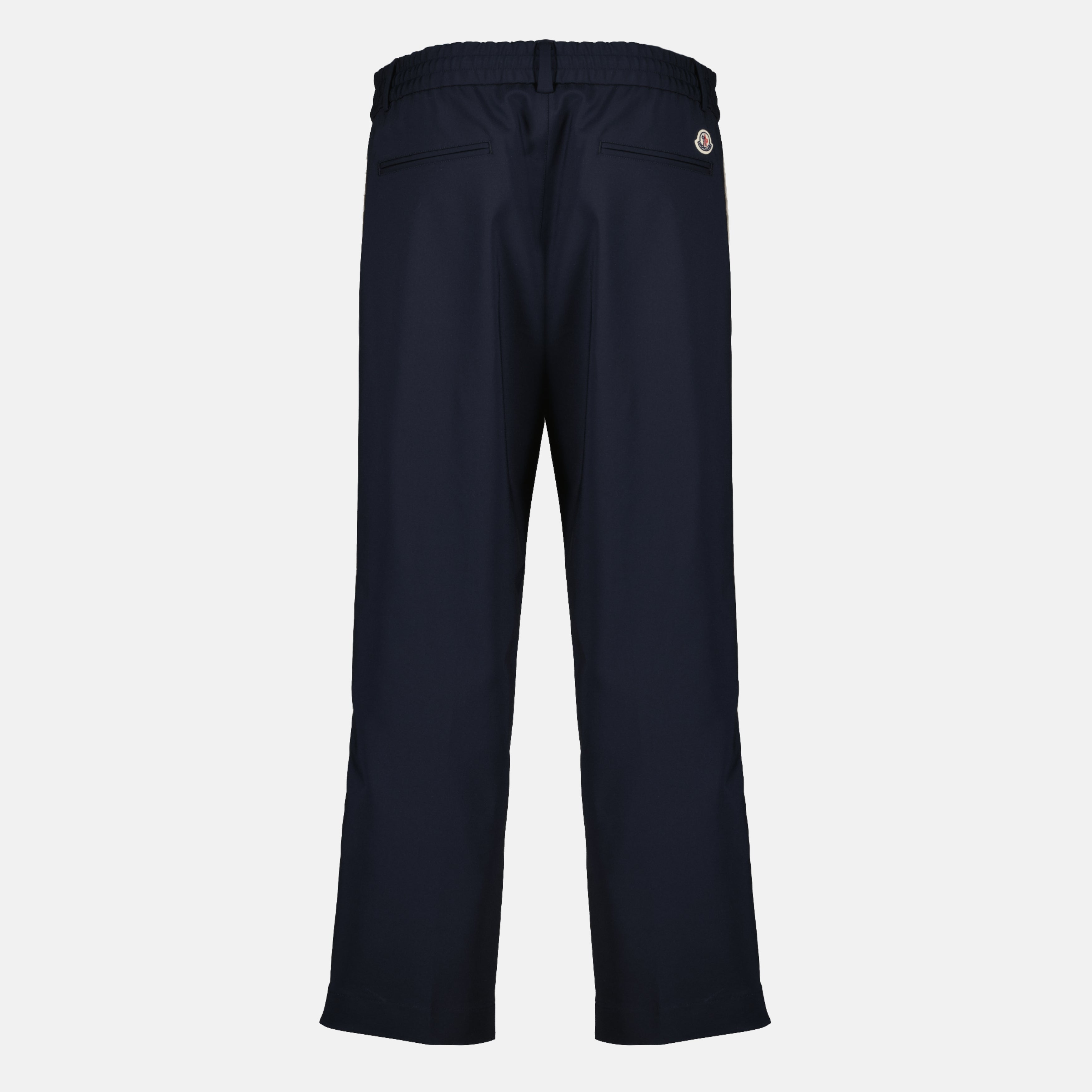 Pantalons Pantalon en coton bleu marine Moncler Bleu foncé Homme