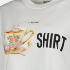 Bild des bedruckten T-Shirts der Marke Moschino für Damen - Herbst-Winter-Saison 2025 - Detailansicht_3