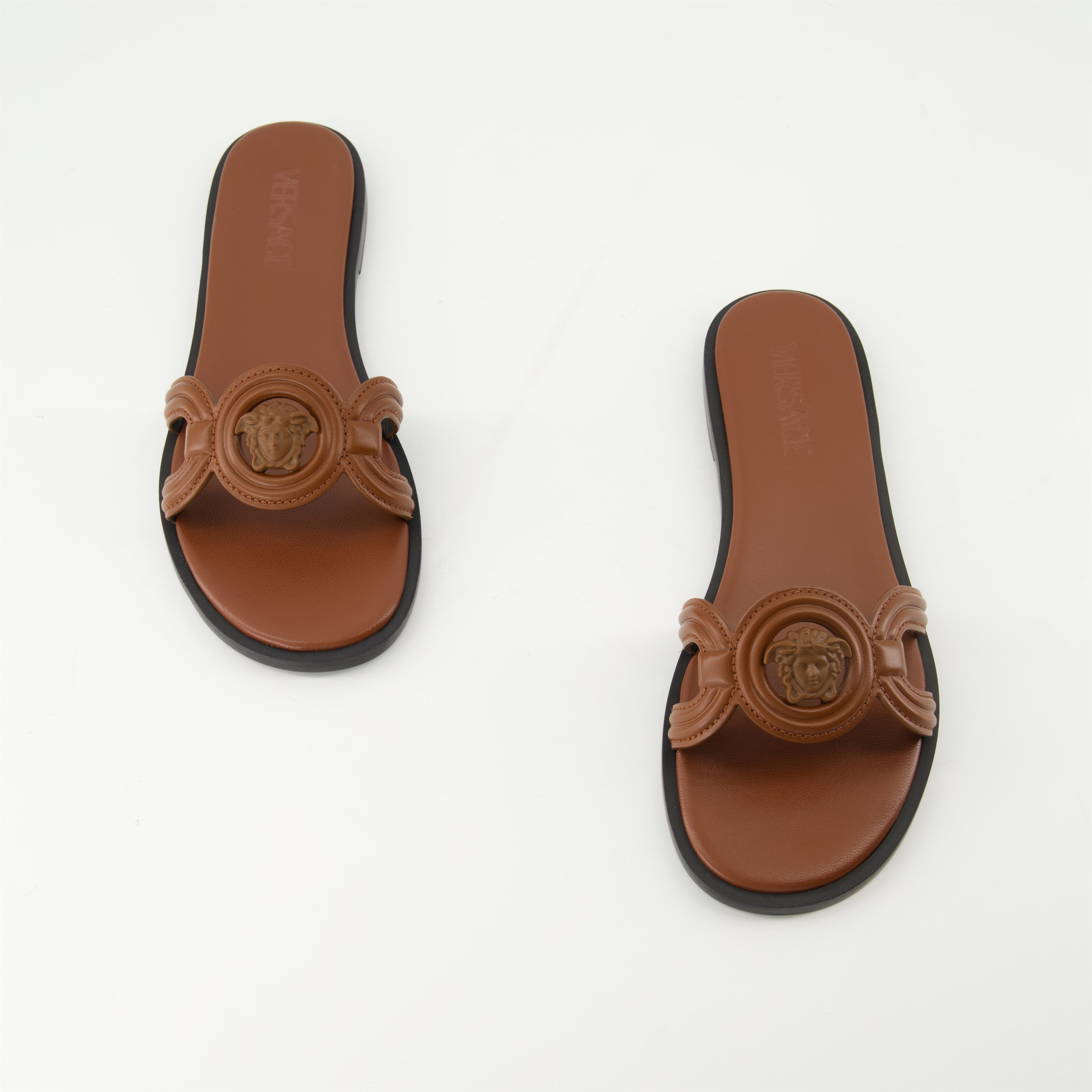 Chaussures ouvertes Sandales Medusa '95 Versace Marron Femme