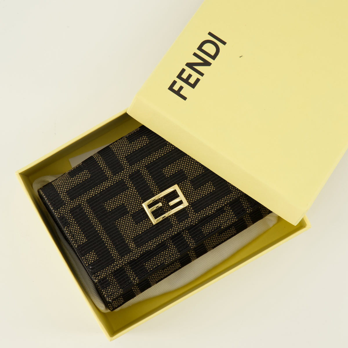 Petite maroquinerie Mini Portefeuilles Tube Fendi Marron Femme