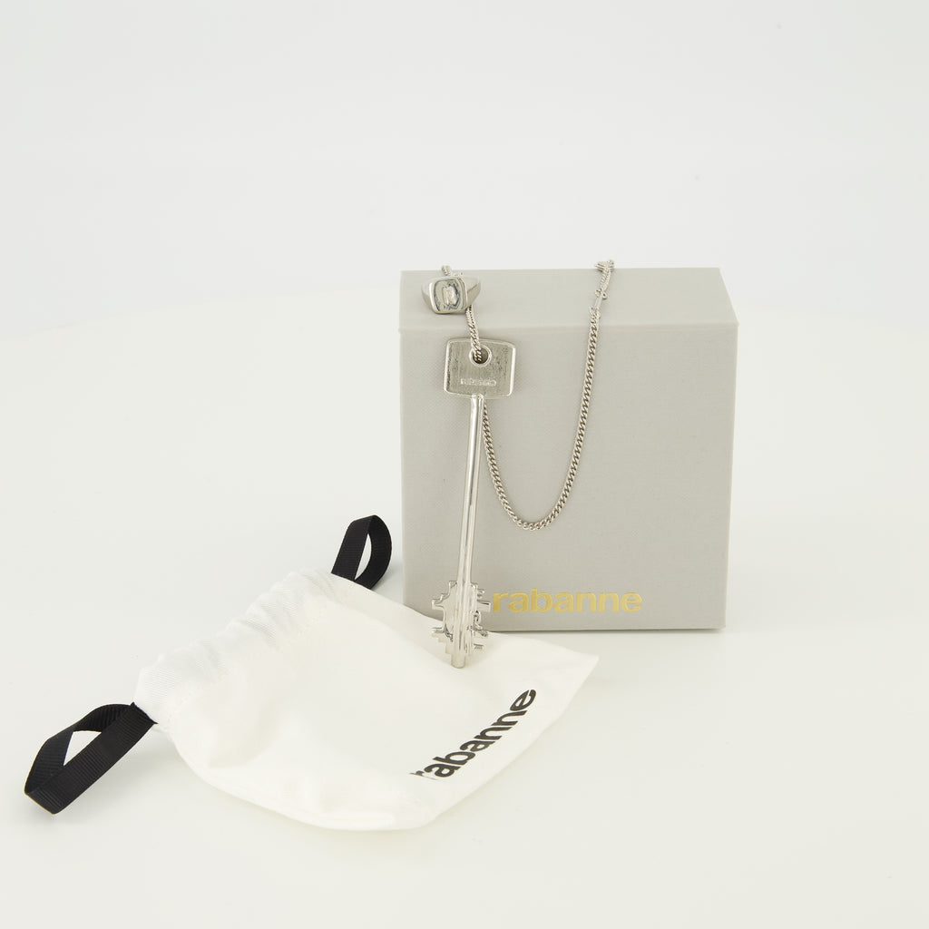 Bijoux Collier argenté Rabanne Argenté Femme