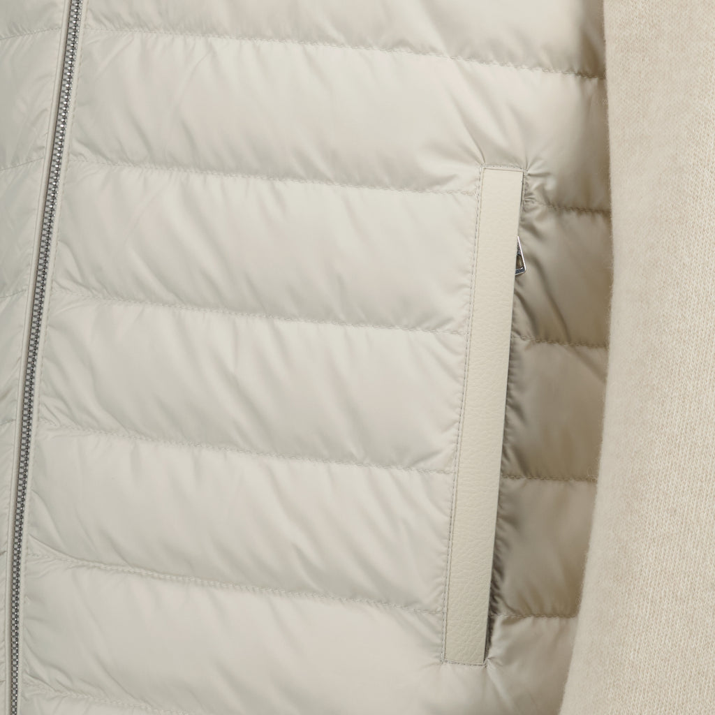 Image de l'article Cardigan bi-matière de la marque Moncler pour Homme - Saison Automne-Hiver 2025 - Vue détaillée_6