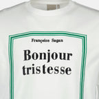 Image de l'article T-shirt blanc à broderie Book Cover en coton de la marque Dior pour Homme - Saison Printemps-Été 2026 - Vue détaillée_2