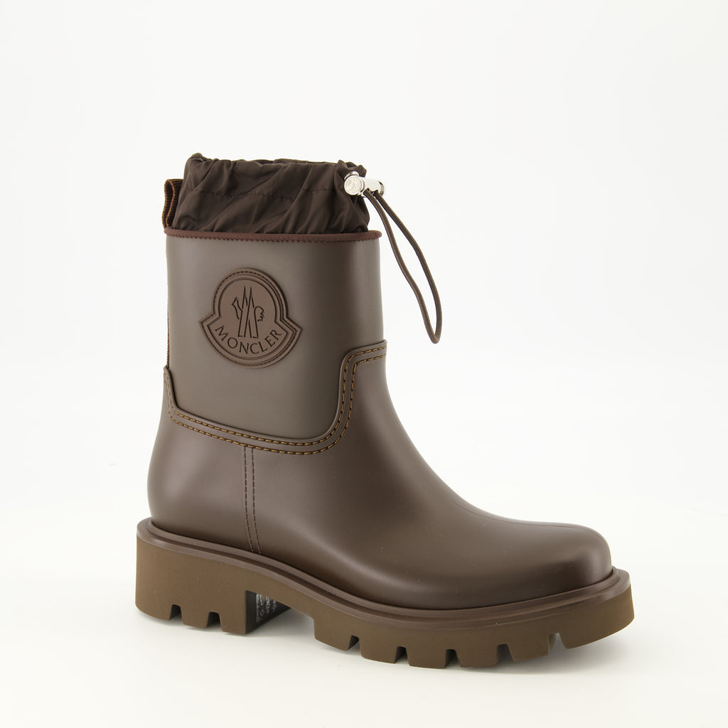 Bottines Botas de Tornozelo Kickstream Castanhas Moncler Marron Femme