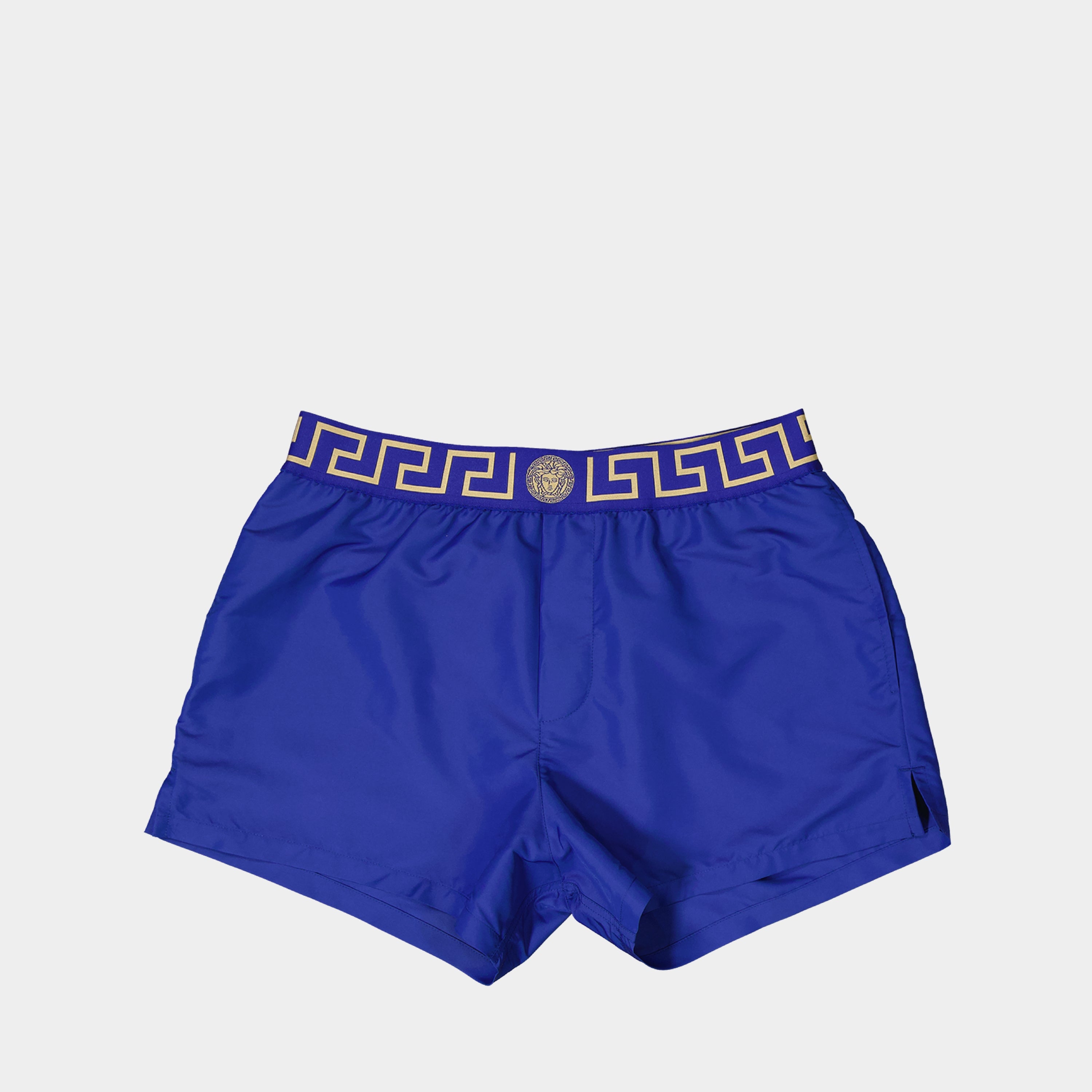 Beachwear Short de bain Medusa Greca Versace Bleu Homme