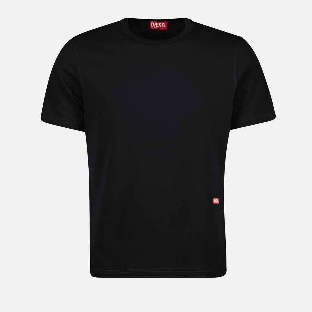 T-shirt T-shirt noir T-Adjust-Slits Diesel Nero Homme