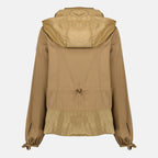 Vestes Chaqueta con Capucha Adenium en Gabardina de Algodón Moncler Marron Femme