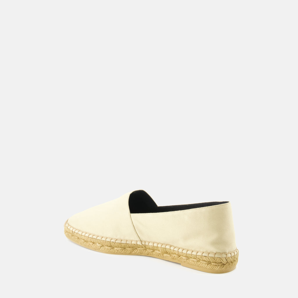 Espadrilles Espadrillas in Tela Saint Laurent Beige Homme